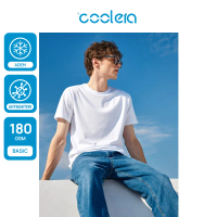 [AIRism] Coolera Baju Kaos Polos Pria Premium Crewneck Putih Katun Basic Distro T-shirt 180g/220g