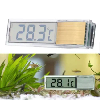 2024 New Aquarium Fish Tank Digital Display Wireless Thermometer LK-50 LCD Perspective Fish Tank Electronic Water Thermometer