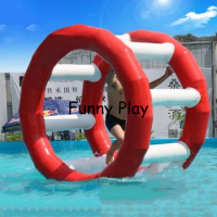 inflatable water floating wheel inflatable air roller wheel fitness Roller Gymnastics inflatable hamster wheel water treadmill