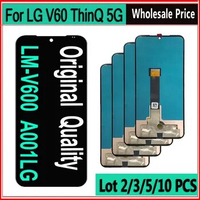 Wholesale 2/3/5/10 Piece/lot Original For LG V60 ThinQ 5G LCD Display Touch Screen Digitizer Assembly LM-V600 A001LG Display