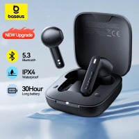 Baseus E16 Fon Telinga Wayarles Benar TWS 5.3 Fon Telinga Bluetooth dengan IPX4 Kalis Air 30j Masa M