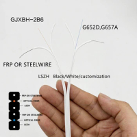 Fiber Optic Outdoor Drop Cable With Steel Wire Messenger,2 Core Fiber Optic Drop Cable