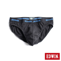 EDWIN 彈性貼身純棉三角內褲-男-黑色