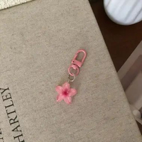 OEM SK-C1401 Gantungan Kunci Bunga Kamboja Bali / Keychain Mini Bagcharm Hiasan Tas HP Flower Cute /