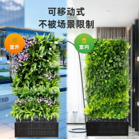 免運 可開發票 花架  陽臺種菜自動澆水落地式花架可移動多功能植物墻多肉草莓植物種植