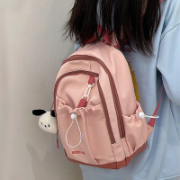 【MoonDy】包包 小包包 小後背包 兒童後背包 尼龍後背包 束口袋後背包 ins 奶茶色包包 可愛包包