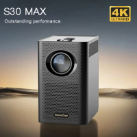 TOP S30MAX Projector Mini Smart Portable Projector with WiFi and Bluetooth Pocket Outdoor Projectors 4K HD 9500L Android 10