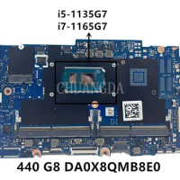 For HP ProBook 650 G8 Laptop Motherboard DA0X8QMB8E0 With Intel CoRe I5-1135G7 I7-1165G7 CPU DDR4
