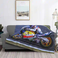 The Incomperable Mick Doohan Creative Design Comfortable Warm Flannel Blanket Mick Doohan Repsol British Gp 1996 World