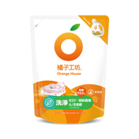 橘子工坊 天然無香精制菌洗衣精補充包-洗淨病毒升級版(1500ml)【居家生活便利購】