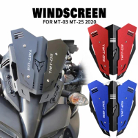 2020 MT03 MT25 Aluminium Front Screen Windshield Fairing Windshield For YAMAHA MT-03 MT 03 MT-25 MT 25 Motorcycle Accessories