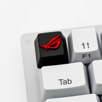 Red ROG Design Metal Keycaps For Cherry Mx Gateron Kailh Box TTC Switch Mechanical Keyboard Black Zinc Alloy Key Cap
