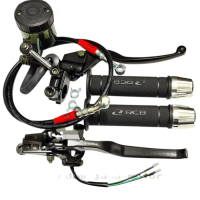 Paket 4in1 Handgrip RCB HG55+Master rem no name set tabung big smoke+selang rem 95cm+jalu chrome pcx