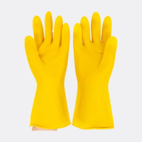 Nanyang Beef Tendon Free Shipping Latex Rubber Waterproof Gloves Industrial Housework Labor Insurance Thickened Dishwashing Dura