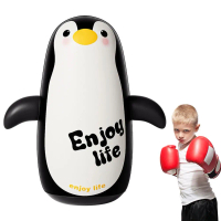 Pvc Cartoon Kids Punch Bag Gift 65cm Kids Boxing Bag With Air Pump Cute Tumbler Tumbler Punching Bag