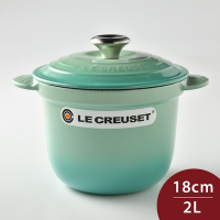 Le Creuset 萬用窈窕鑄鐵鍋 18cm 2L 薄荷綠