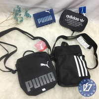 帝安諾 PUMA 小側背包 小包 側背包 大LOGO 075486-01 黑-ADIDAS 三條線 CG1537 錢包【APP下單享4%點數】