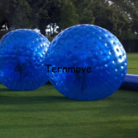 blue PVC Inflatable Playground Zorb Ball Air Human Hamster Ball Inflatable Rolling Zorb Ball Colourful Inflatable Water Roller