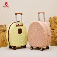 FORGUI Koper mini bundar 18 inch koper kabin 20 inch koper charger koper cup holder wanita 22 inch