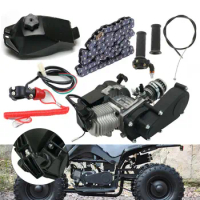 2 Stroke 47cc 49CC Pull Start Engine Motor Gear Box Chain Kit For Mini Pit Bike ATV QUAD Scooter