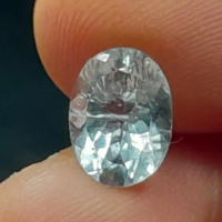 Natural Aquamarine Dim: 9 x 6.8 x 5 mm 1.55 Ct Beryl NTD Oval Cutting Code A418