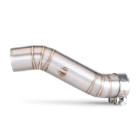 Motorcycle Exhaust Pipe Round Muffler for Honda CB400 / 500X CB400 / 500F CBR400 / 500R 2013-2021 Middle Connection Pipe