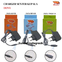 Dony Charger / Cas Senter Kepala DN-2000 Jack Kecil | Jack Besar | Jack Angka 8 untuk Senter Kepala