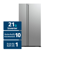 ฮิตาชิ ตู้เย็นอินเวอร์เตอร์ 2 ประตู ดูเอิลแฟนคูลลิ้ง รุ่น R-S600PTH0 ความจุ 21 คิว สีกลาสซิลเวอร์