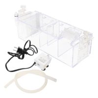 1 Set Fish Tank Water Purification Box Acrylic Filtering Box with Filter Aquarium Water Filtration Box