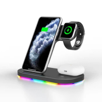 15W Wireless Charger For iphone 13/12/11Pro Max Xs Max Fast Wireless Charging For Samsung For Apple Watch Airpods Charger