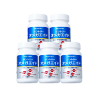 【Suntory 三得利官方直營】益思健 180顆x5罐組(Omega 3 DHA EPA☆、Omega 6 ARA、蝦紅素 觀察敏銳)