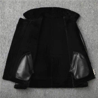 Safari Jacket Sheepskin Fur Integrated Winter Flight Jacket Real Leather Clothes Men's Fur Coat Thick Winter