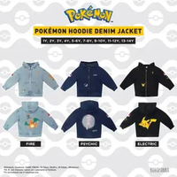 BOHOPANNA | POKÉMON - HOODIE DENIM JACKET - JAKET ANAK 4Y FIRE