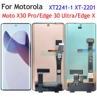 OLED Black 6.7 Inch For Motorola Moto X30 Pro Edge 30 Ultra X LCD DIsplay Touch Screen Digitizer Panel Assembly Replace