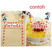 topper cake birthday kue ulang tahun mickey minnie mouse