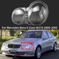 For Mercedes Benz E Class W210 2000-2005 E200 E240 E260 E280 E320 E430 Car Accessories Lights Shell Headlights Glass Cover Lens