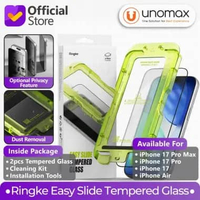 Tempered Glass iPhone 17 Pro Max / 17 Pro Ringke Easy Slide AR Anti Reflective Full Cover Screen Pro