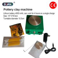2022 New Electric Pottery Wheel Tray+Sculpting Kit, Pottery Forming Machine for Ceramic Clay Tools Art Crafts Pottery Turntable