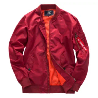 【巴黎精品】軍裝外套飛行夾克(MA1簡約寬鬆棒球服男外套5色a1ck24)