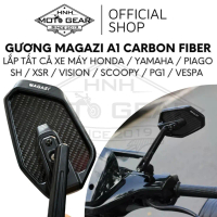 [Hàng chuẩn hot] Gương Magazi A1 Carbon Fiber Cho SH / Vespa / PG1 / XSR / CB Mặt Kính Trắng Góc Rộn