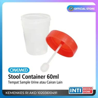 ONEMED - Stool Container 60ml | Tempat Sample Urine | Pot Feses Faeces