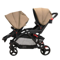Twins by side double seat baby stroller twin pushchair