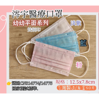 (2-4歲)涔宇幼幼平面醫療口罩/幼幼醫用口罩/涔宇醫療口罩/小朋友口罩/幼童醫療口罩/醫療口罩/幼幼平面口罩醫用