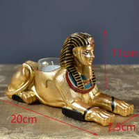 Egyptian Sphinx Candlestick for Home Decor, Vintage Crafts, Living Room, Dining Table, Candle Holder, Ornaments