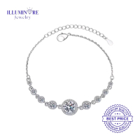 Illuminare-(100% Original) MS-BR05 Gelang Fashion Wanita Lab Create Diamond Perak Silver Sterling S9