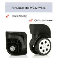 For Samsonite W222 Nylon Luggage Wheel Trolley Case Wheel Pulley Sliding Casters Universal Wheel Repair Slient Wear-resistant