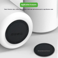Pad Coaster Getah Bulat, 10 Pcs, Pelekat Sendiri, Pelekat Bawah Cawan, Tidak licin, Anti-panas, Pad