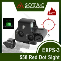 SOTAC Tactical EXPS3-0 NV Fucntion 558 Red Dot Hunting Holographic Airsoft Sight with Full Original Markings
