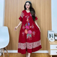 DASTER CAP RAYON SAMITEX SUPER BATIK PEKALONGAN Busui Bumil Bunga Cantik Ibu Nyaman Hamil kimono cib