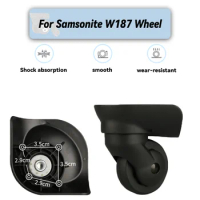 For Samsonite W187 Universal Wheel Replacement Suitcase Rotating Smooth Silent Shock Absorbing Wheel Accessories Wheels Casters